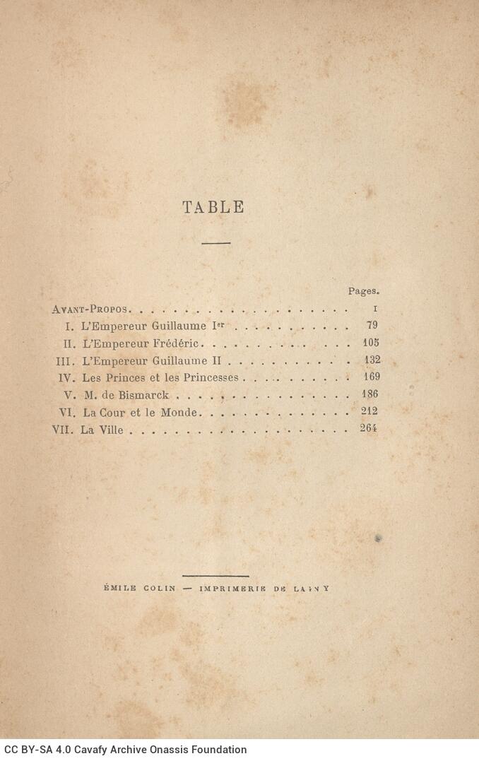 18,5 x 11,5 εκ. 4 σ. χ.α. + 284 σ. + 4 σ. χ.α., όπου στη ράχη η τιμή του βιβλίου “3 fr.�